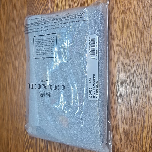 Coach Corner Zip Wristlet With Embellishments - Picture 3 of 5